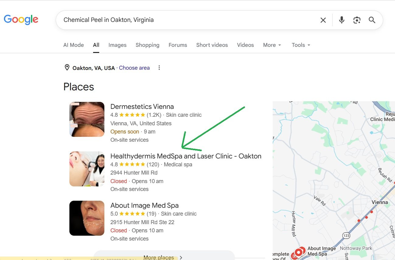 Google SEO Ranking Results